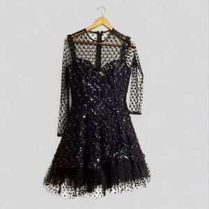 Lillie Rubin Rare Vintage Sequin Mini Party Dress